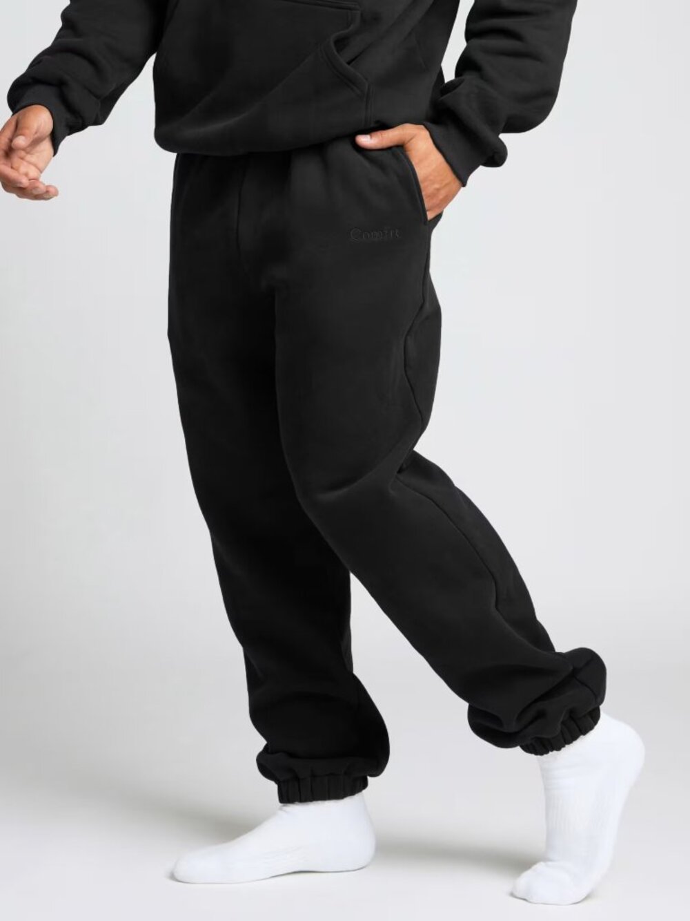 Comfrt Signature Sweatpants in Onyx Black - Picture 3 of 8